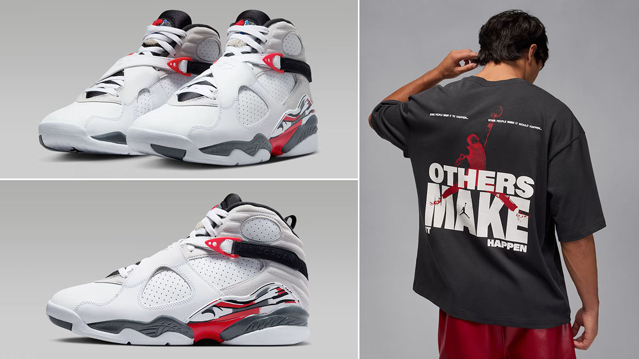 Air Jordan 8 Bugs Bunny 2025 x Jordan Mens Oversized Reissue T Shirt Black