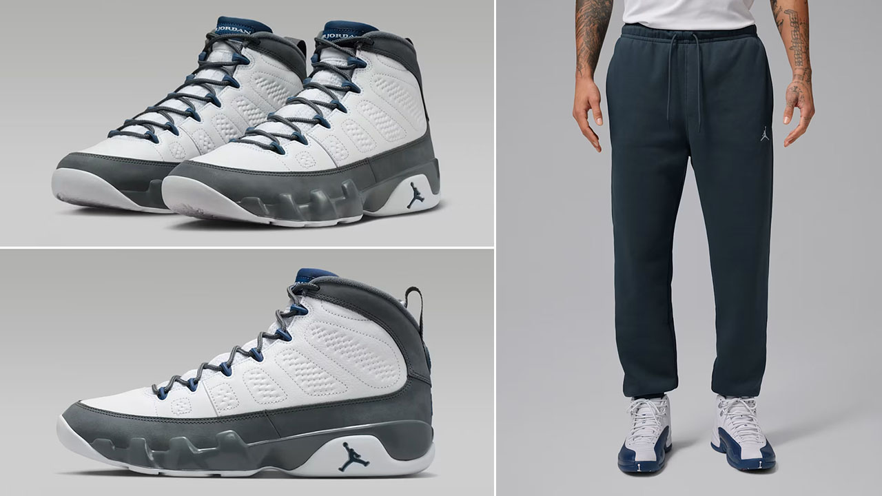 Air Jordan 9 Flint Grey 2026 x Jordan Brooklyn Mens Fleece Pants