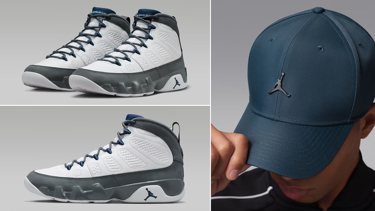 Air Jordan 9 Flint Grey 2026 x Jordan Metal Jumpman Hat