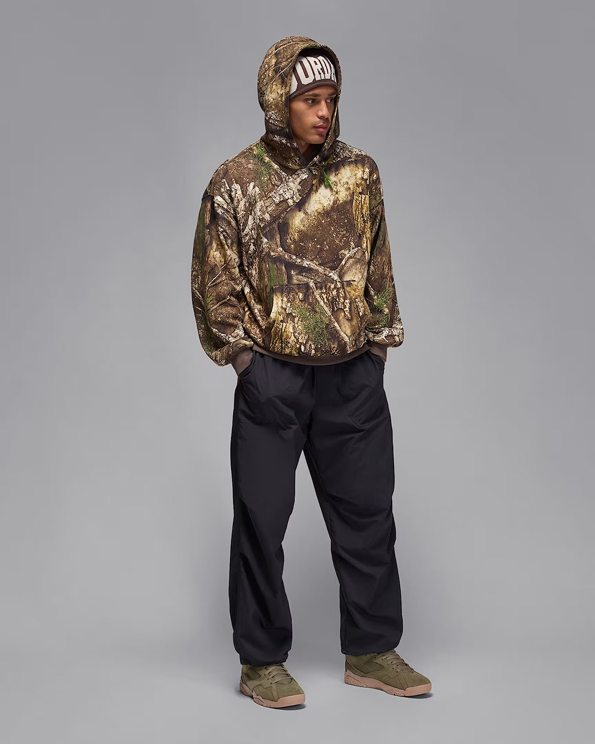 Air Jordan MVP 92 Medium Olive Khaki Outfit