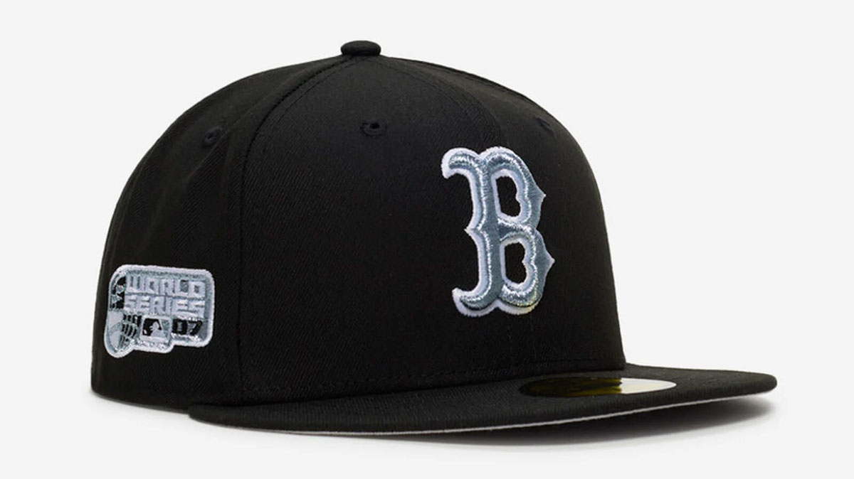 Boston Red Sox New Era Black Metallic 59FIFTY Fitted Hat