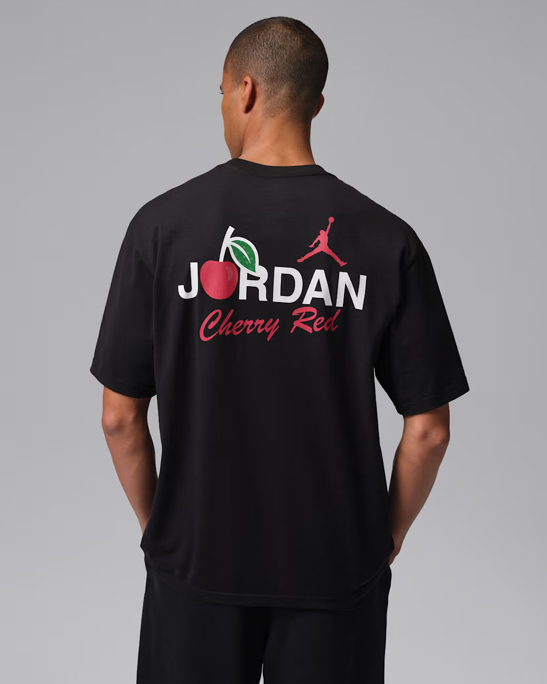 Jordan 1985 Cherry Red Mens T Shirt Black 2