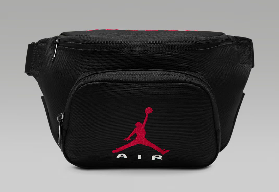 Jordan Air Crossbody Bag Black Gym Red 1