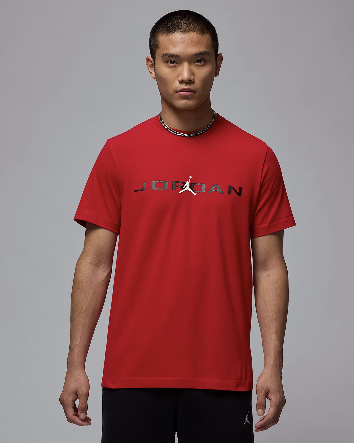 Jordan-Air-Mens-T-Shirt-Gym-Red-Black-White