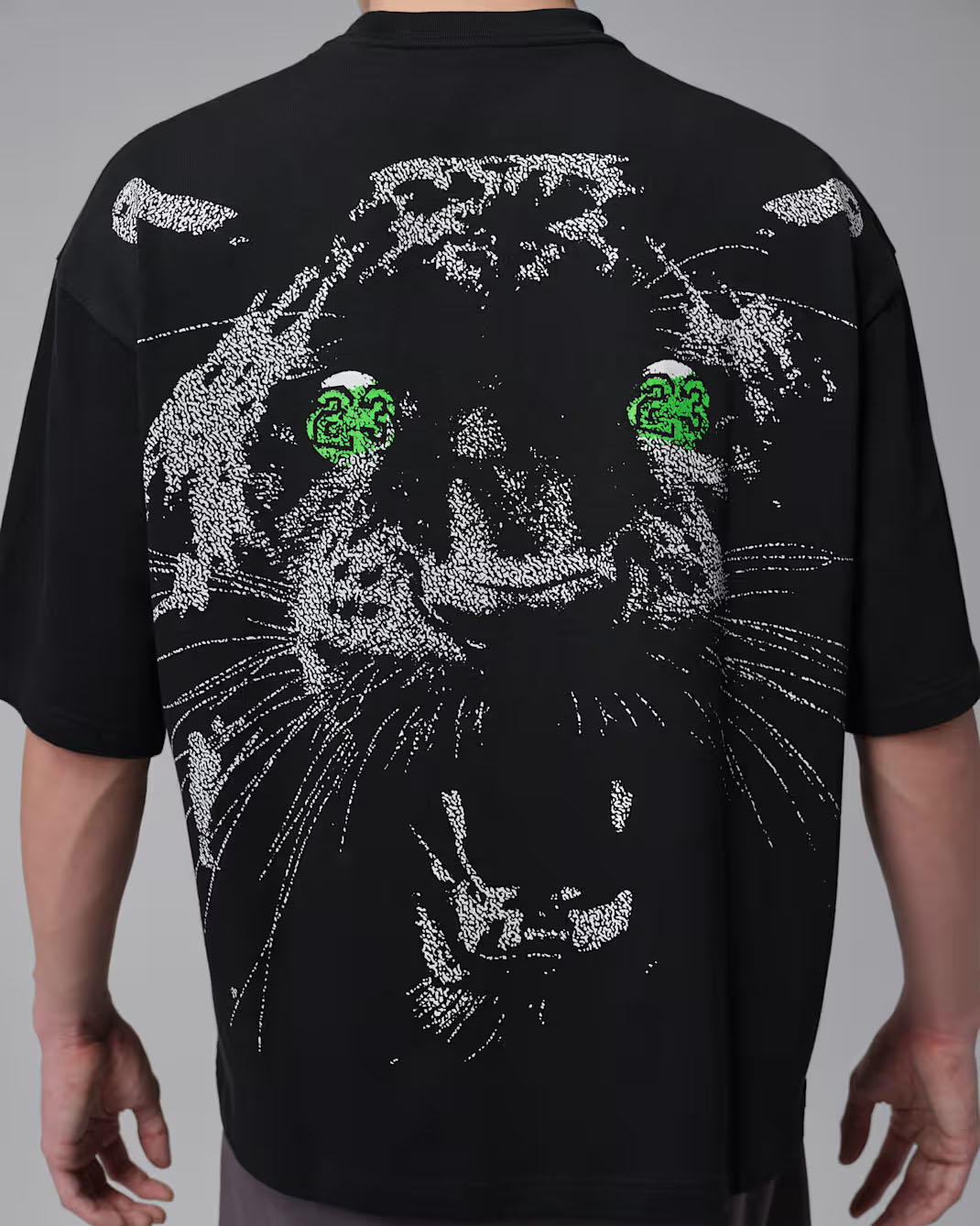 Jordan Black Cat Mens Oversized T Shirt 4