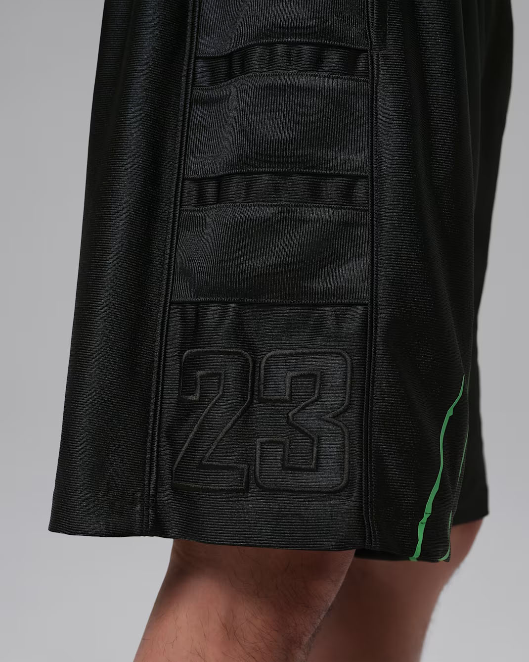 Jordan Brooklyn Cat Scratch Men's Black Cat Shorts Black Scream Green 4
