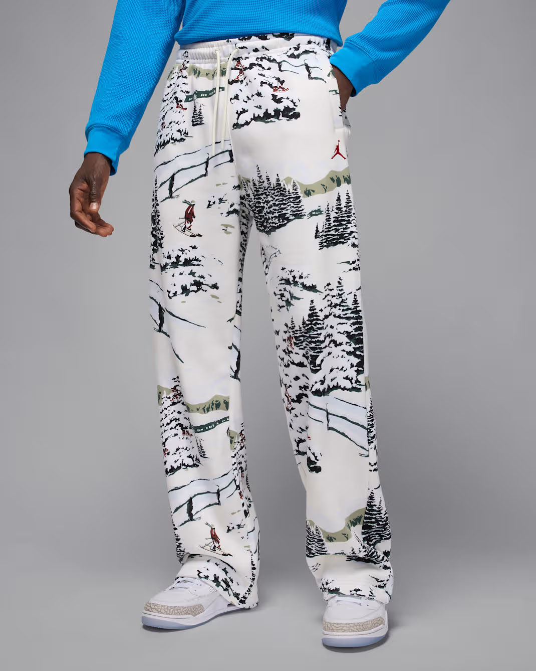 Jordan Brooklyn Fleece Mens Holiday Mountainside Pants Sail 1