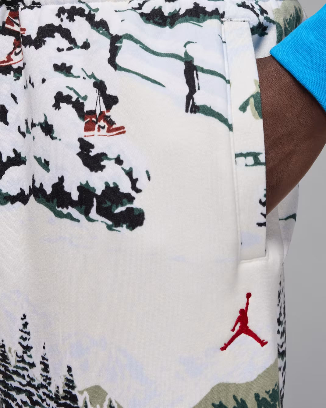 Jordan Brooklyn Fleece Mens Holiday Mountainside Pants Sail 3