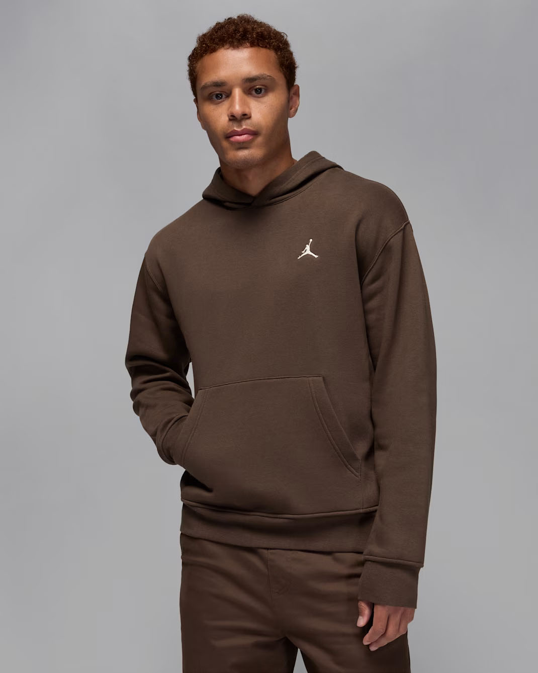 Jordan Brooklyn Fleece Mens Pullover Hoodie Baroque Brown