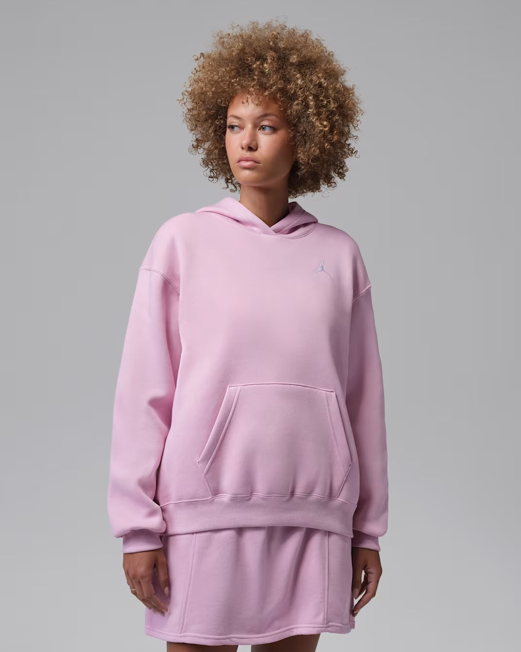 Jordan Brooklyn Fleece Women's Pullover Hoodie Iced Carmine