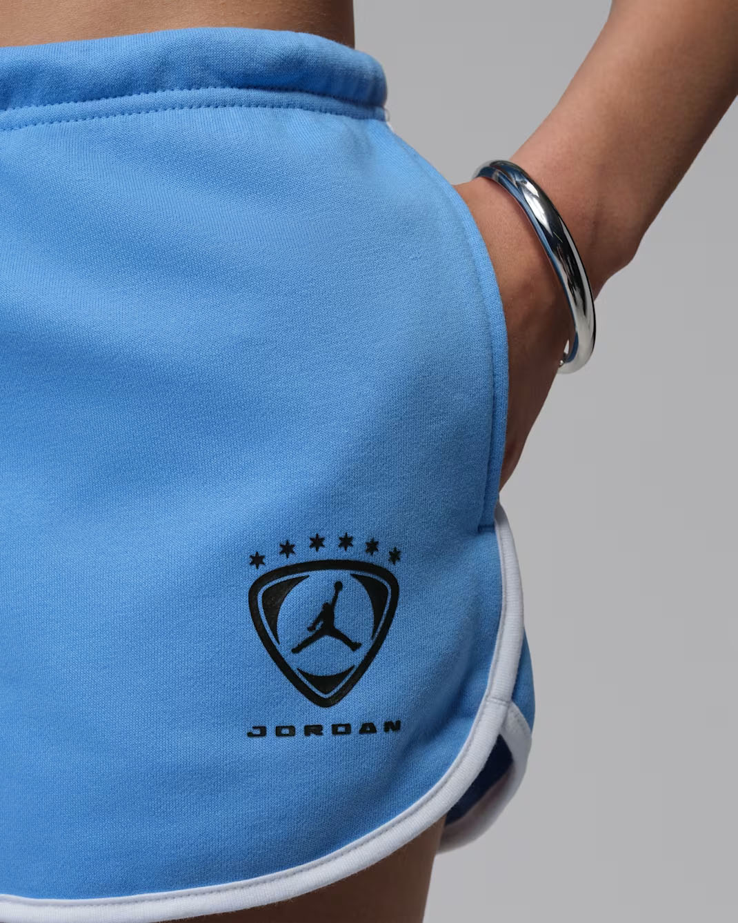 Jordan Brooklyn Fleece Women's Shorts University Blue White Black 2