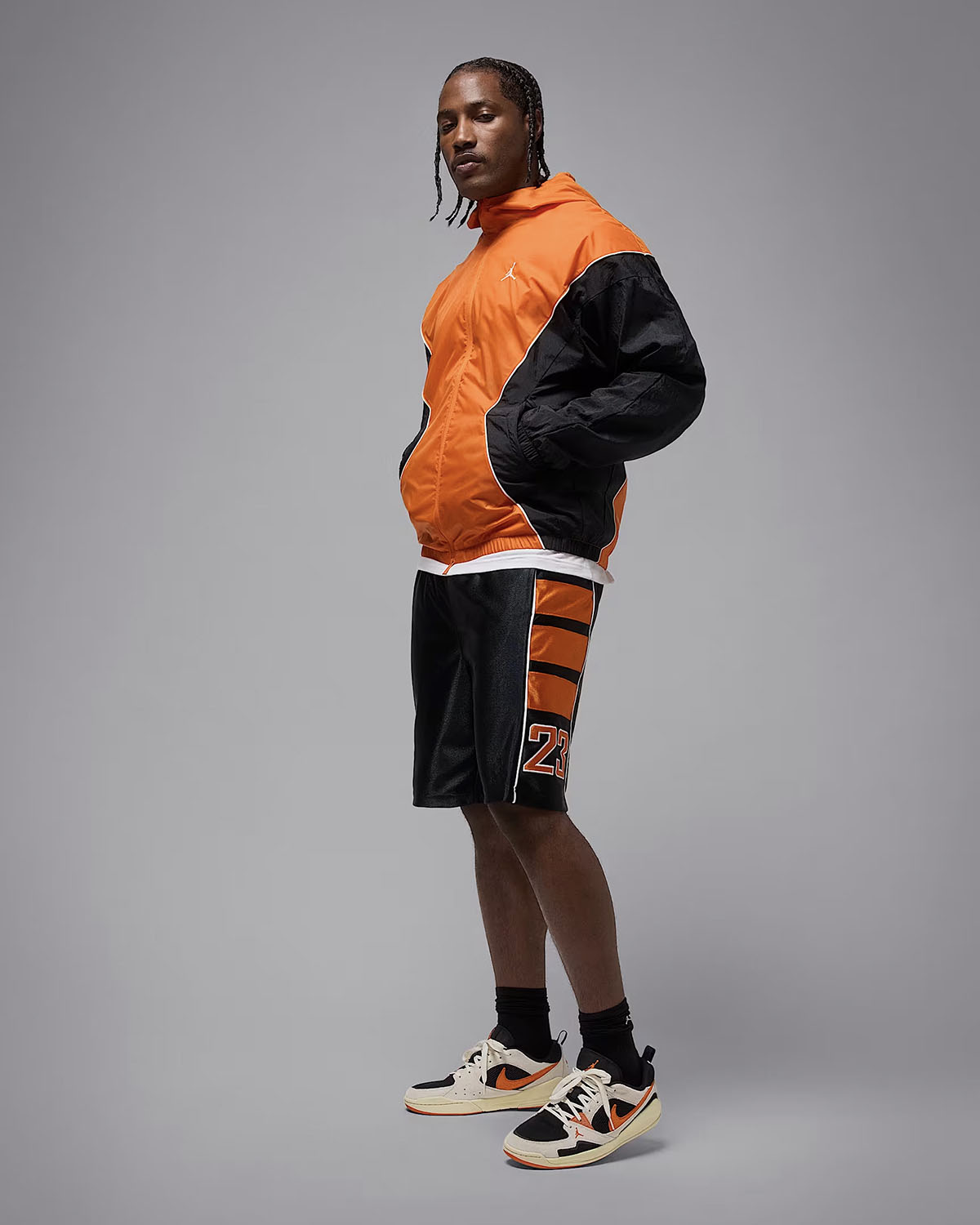 Jordan-Brooklyn-Mens-Cat-Scratch-Shorts-Black-Starfish-Orange-3