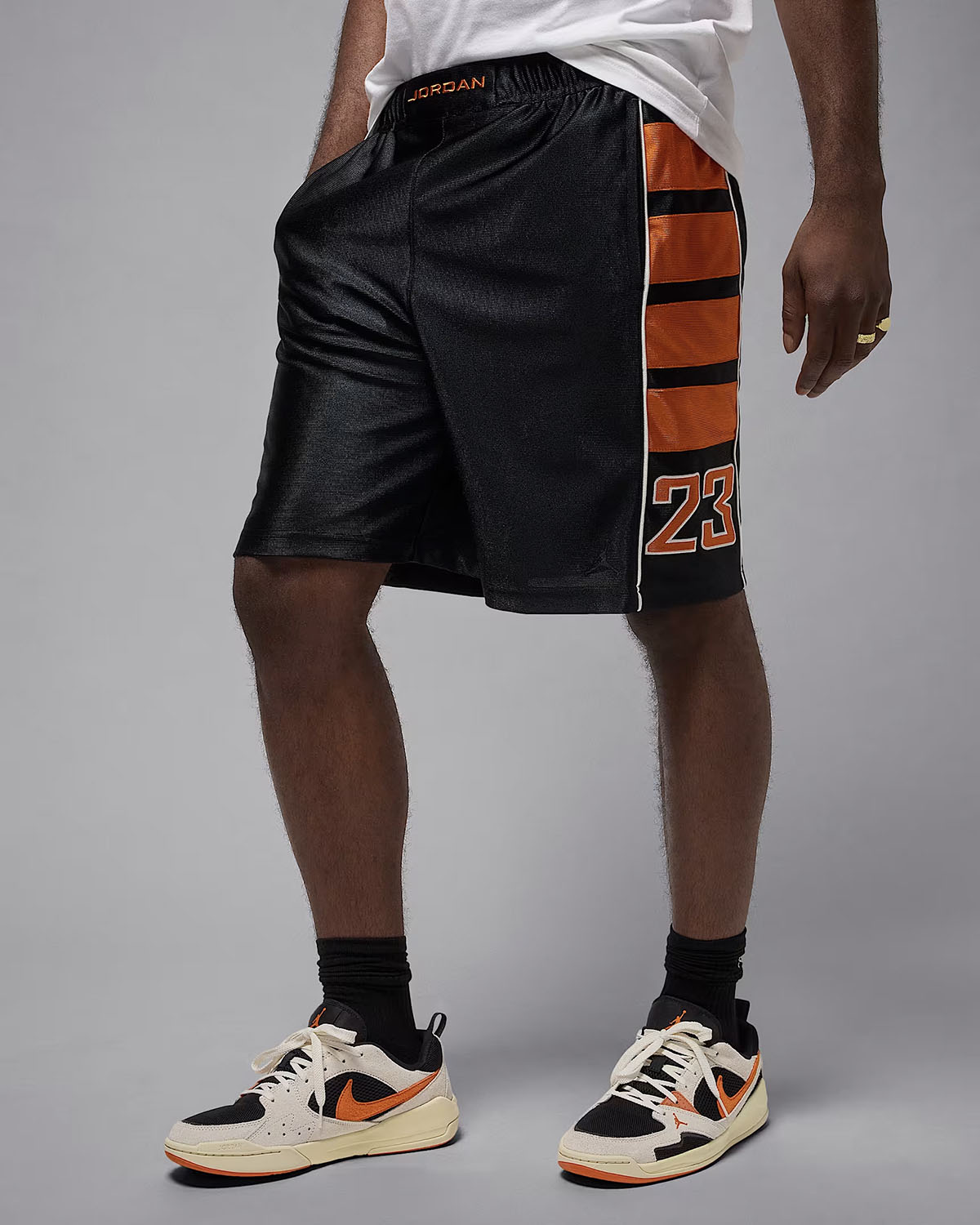 Jordan-Brooklyn-Mens-Cat-Scratch-Shorts-Black-Starfish-Orange