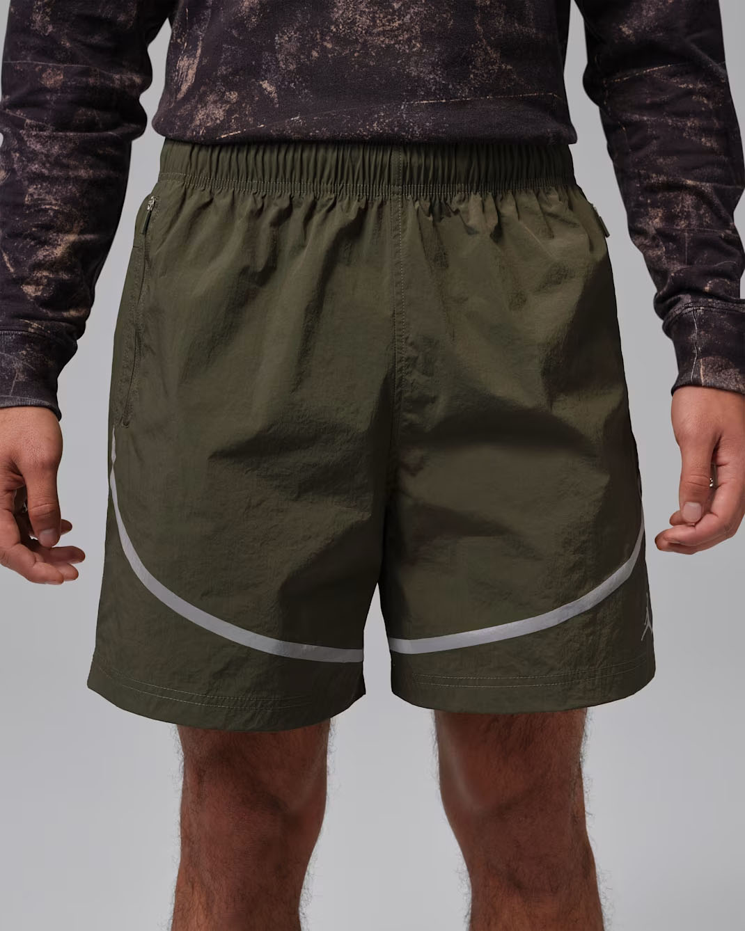 Jordan Brooklyn Mens Hike Mike Shorts Cargo Khaki 2