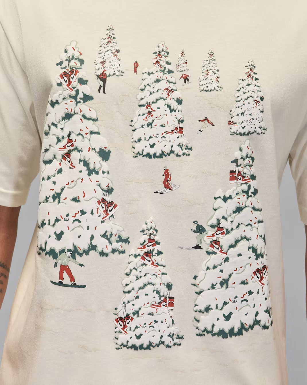 Jordan Brooklyn Mens Holiday Mountainside T Shirt Sail 2