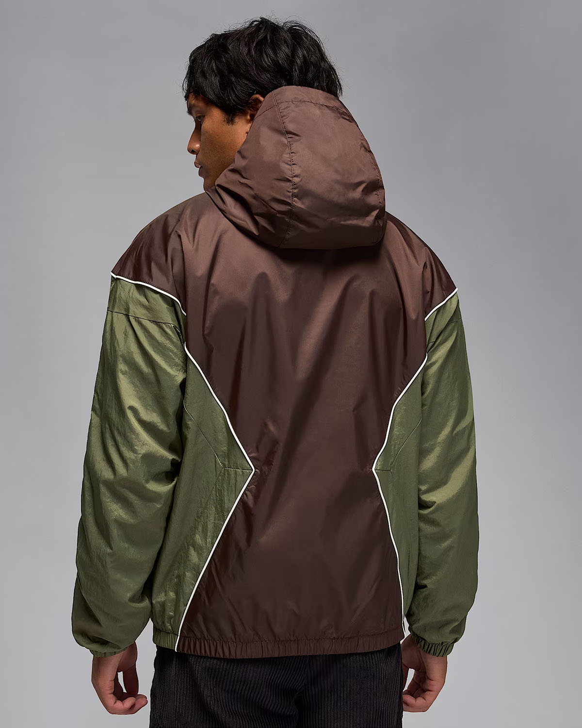 Jordan Brooklyn Mens Hooded Draft Jacket Baroque Brown Medium Olive Sail 2