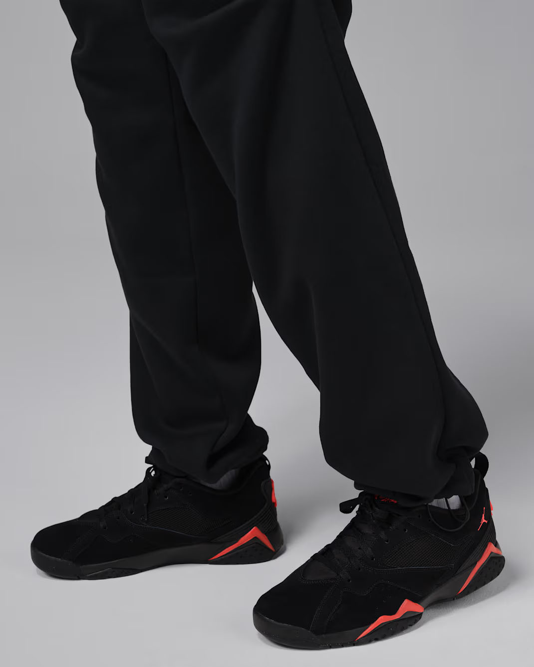 Jordan-Brooklyn-Mens-Open-Hem-Pants-Black-Chili-Red-5