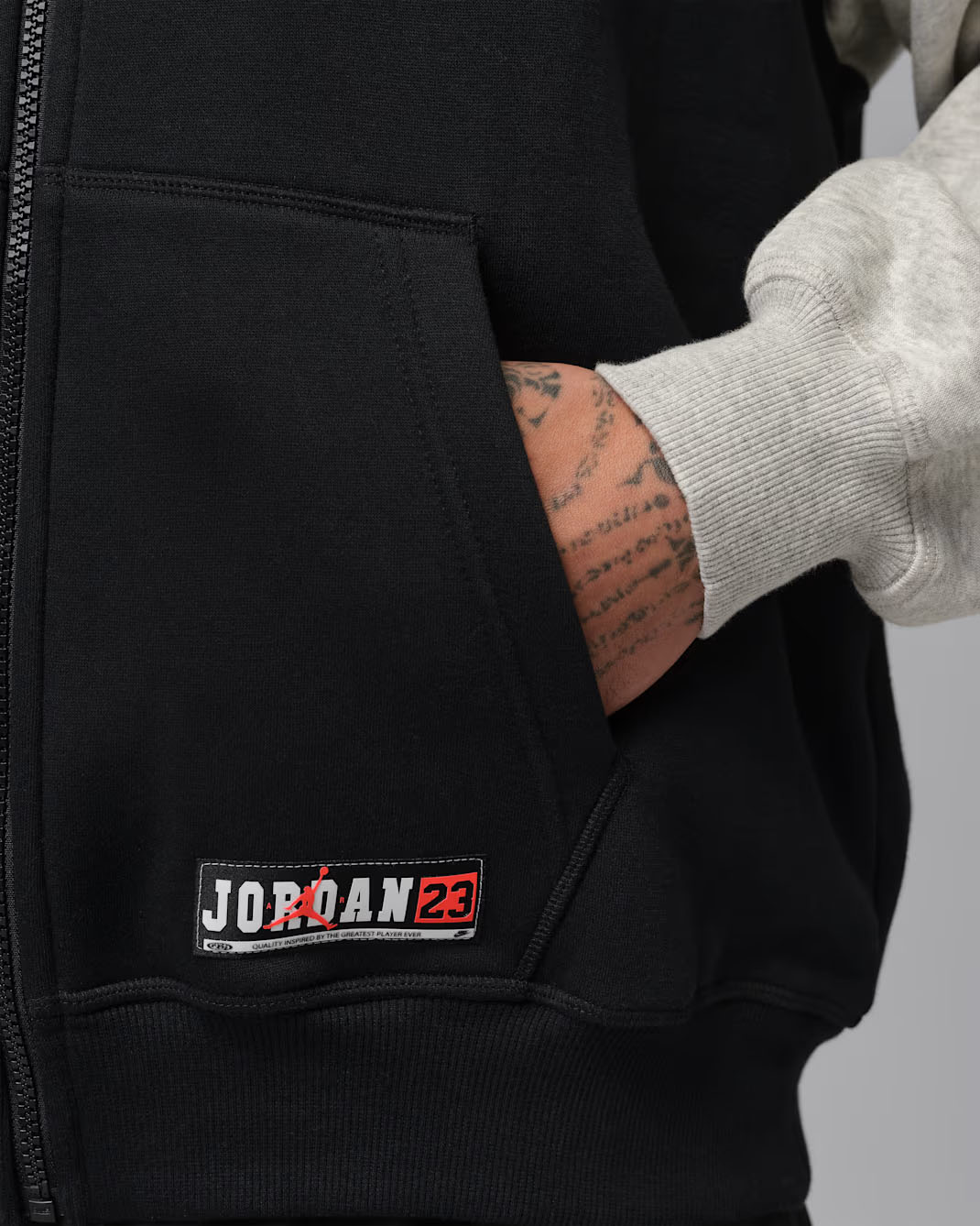Jordan-Brooklyn-Mens-Oversized-Full-Zip-Hoodie-Black-Grey-Heather-Chile-Red-5