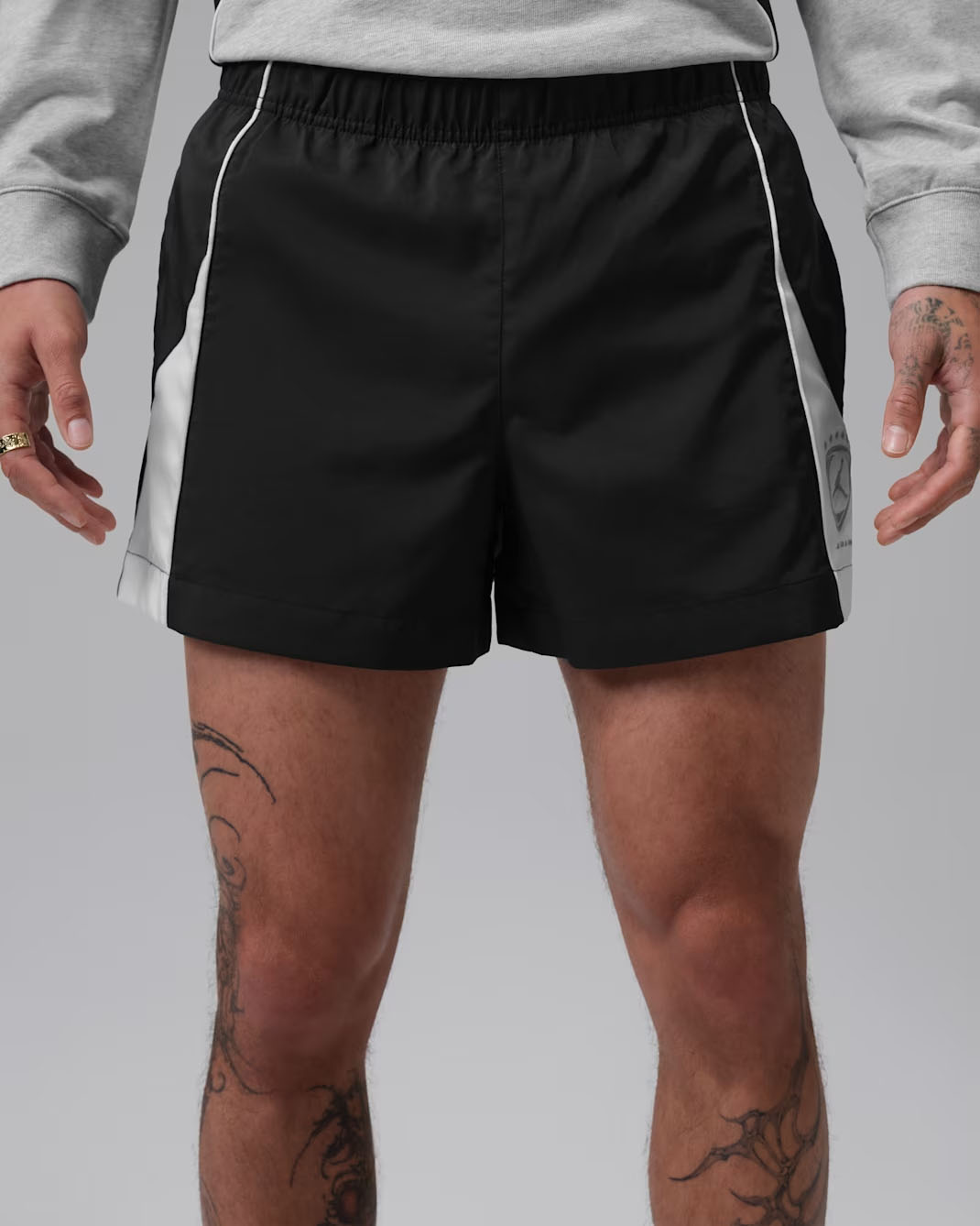 Jordan-Brooklyn-Mens-Shortie-Shorts-Black-White-Metallic-Silver-1