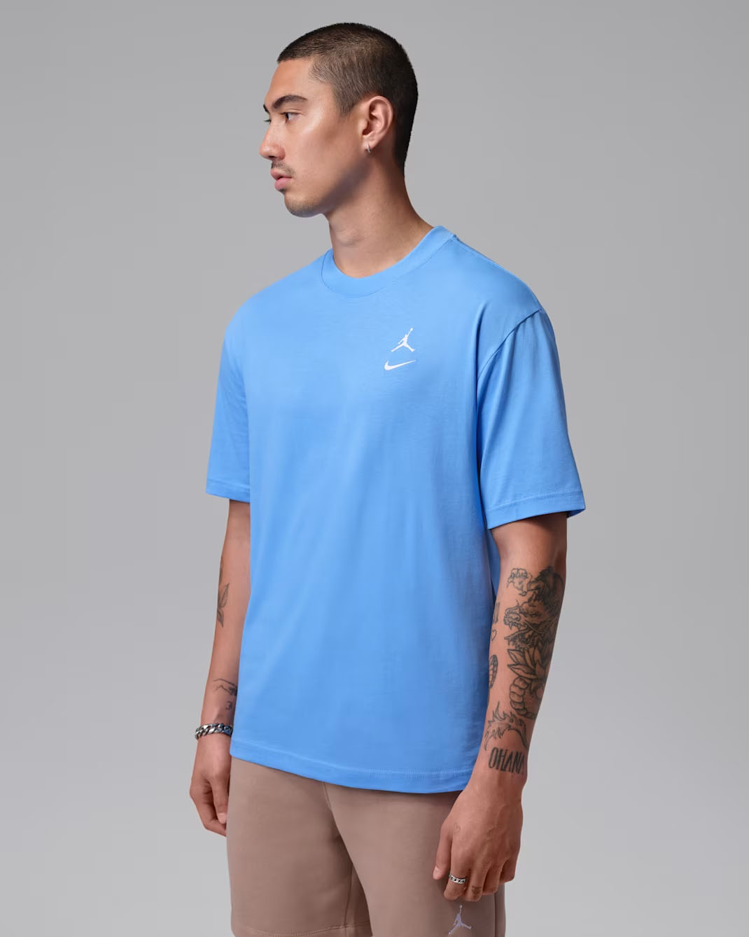 Jordan Brooklyn Men's T-Shirt University Blue White 1