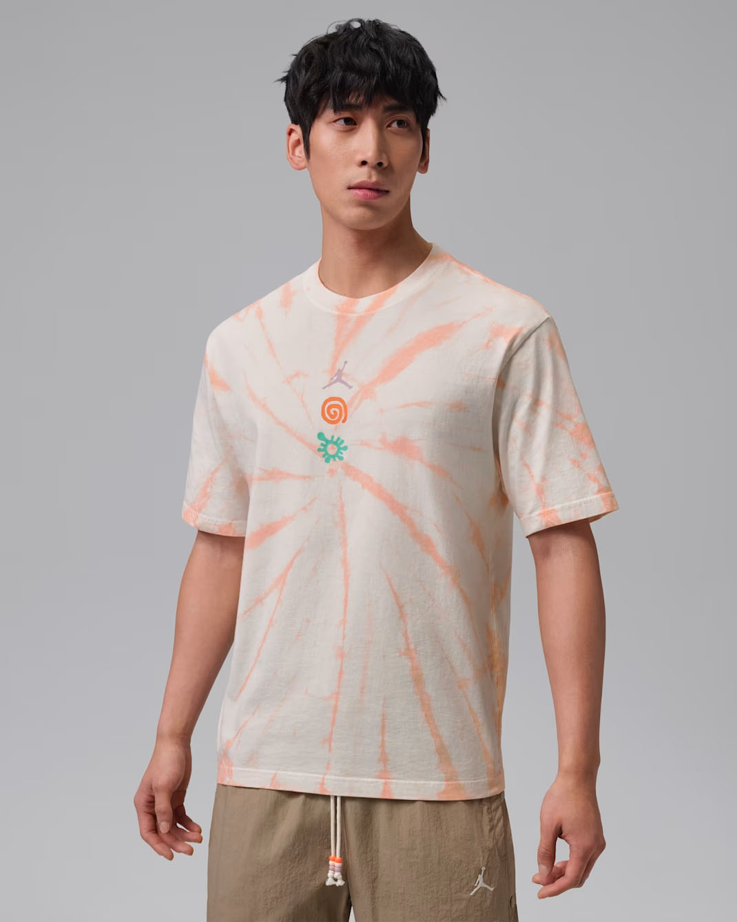 Jordan Brooklyn Men's Tie-Dye Festival T-Shirt Sail 1