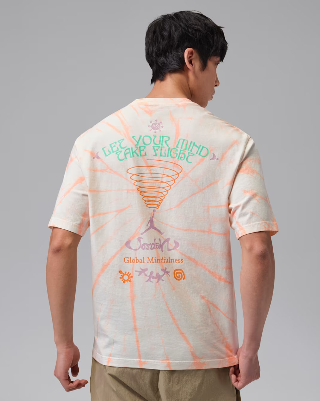 Jordan Brooklyn Men's Tie-Dye Festival T-Shirt Sail 2