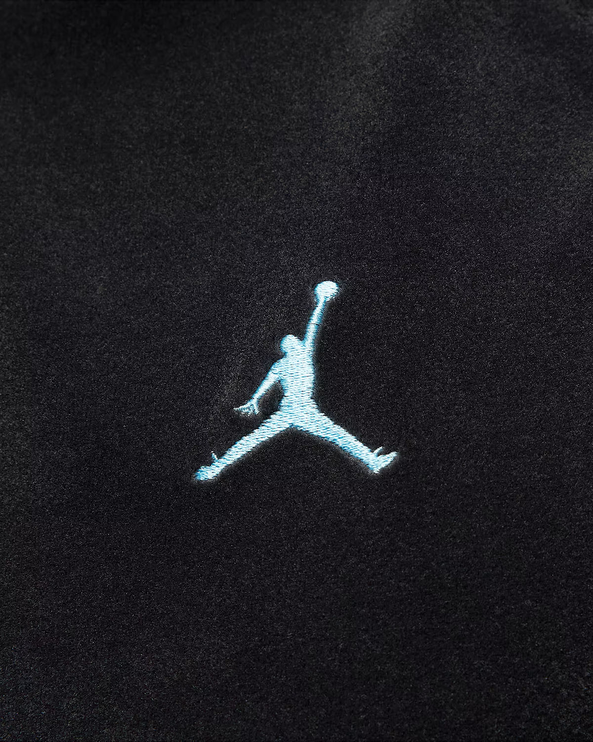 Jordan Brooklyn Mens Velour Track Jacket Black Blue Chill 4