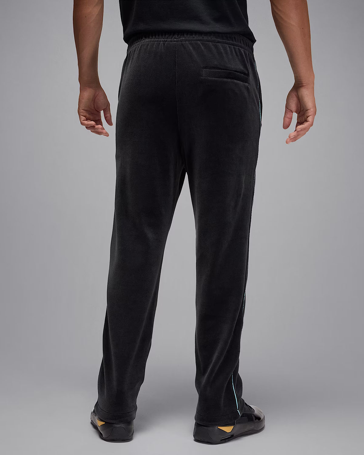 Jordan Brooklyn Mens Velour Track Jacket Pants Blue Chill 2