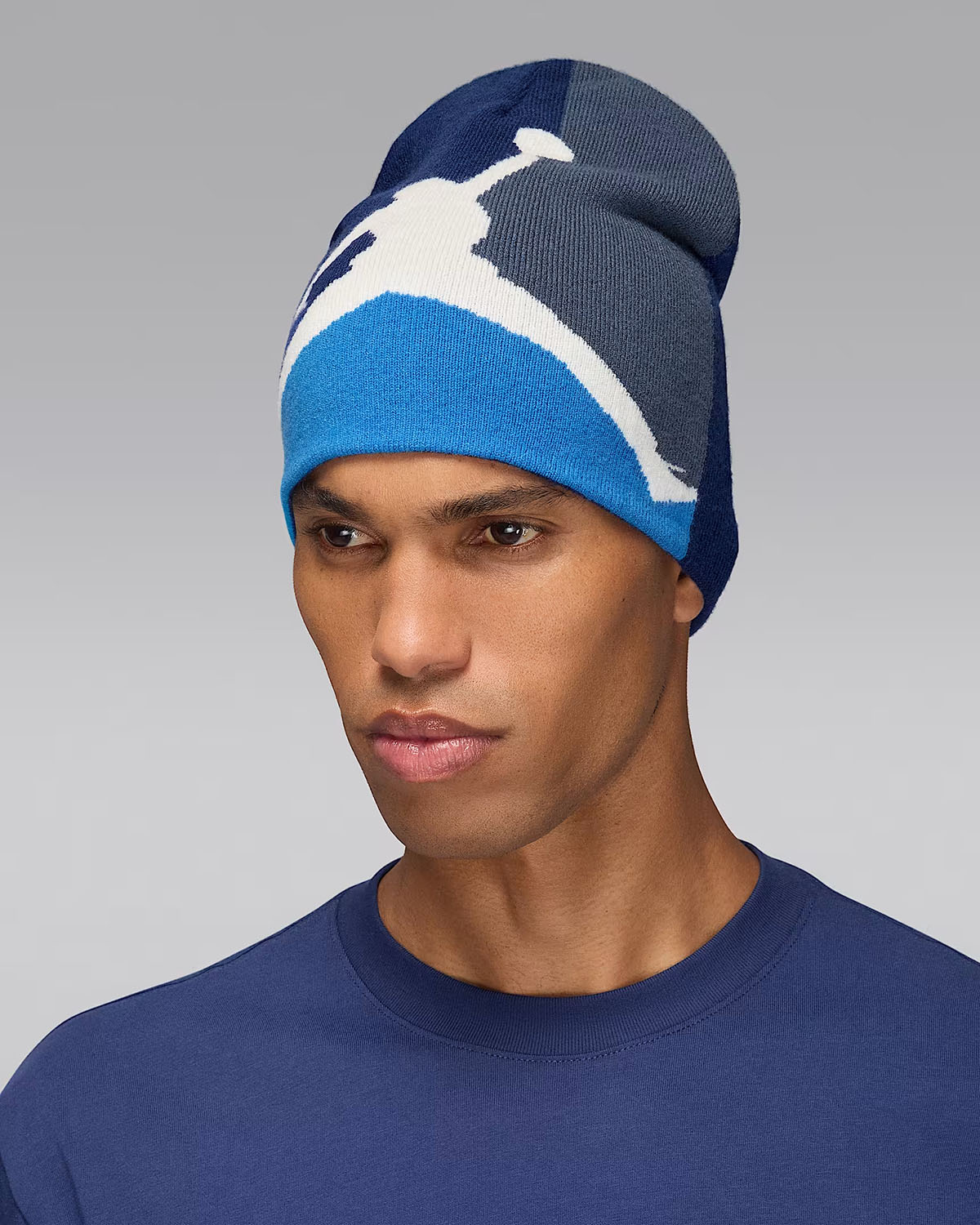 Jordan Brooklyn Peak Beanie Blue Void Thunder Blue Photo Blue Sail 1