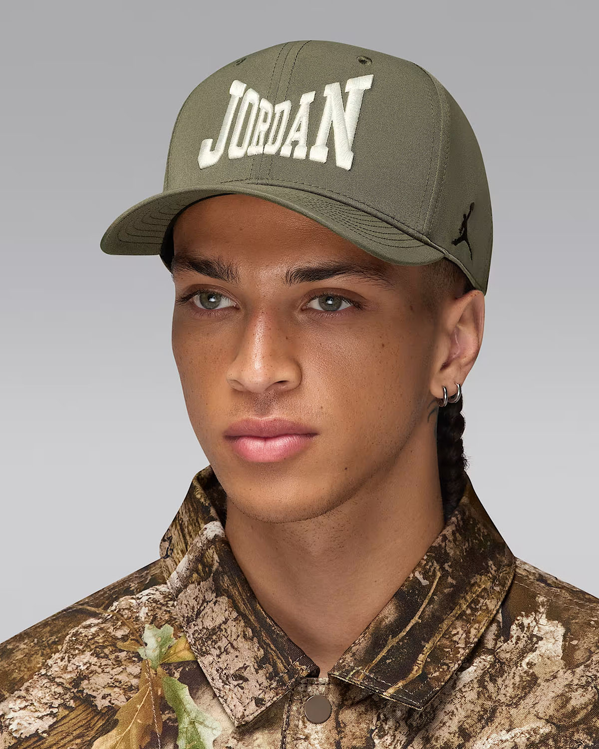 Jordan Brooklyn Rise Cap Realtree Snapback Hat Medium Olive Sail