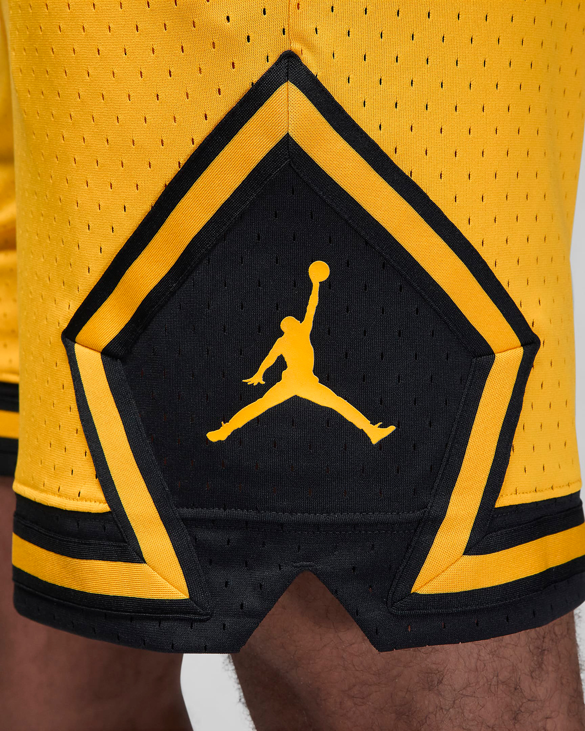 jordan black and yellow shorts