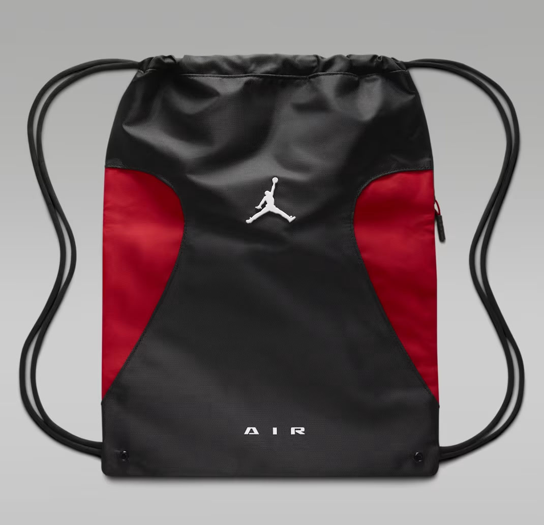Jordan Element Gym Sack Black Gym Red White