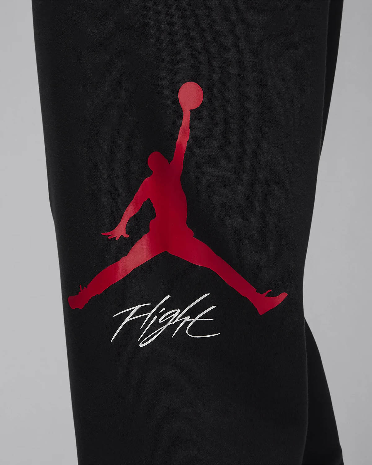 Jordan Essentials Fleece Baseline Pants Black Gym Red 3