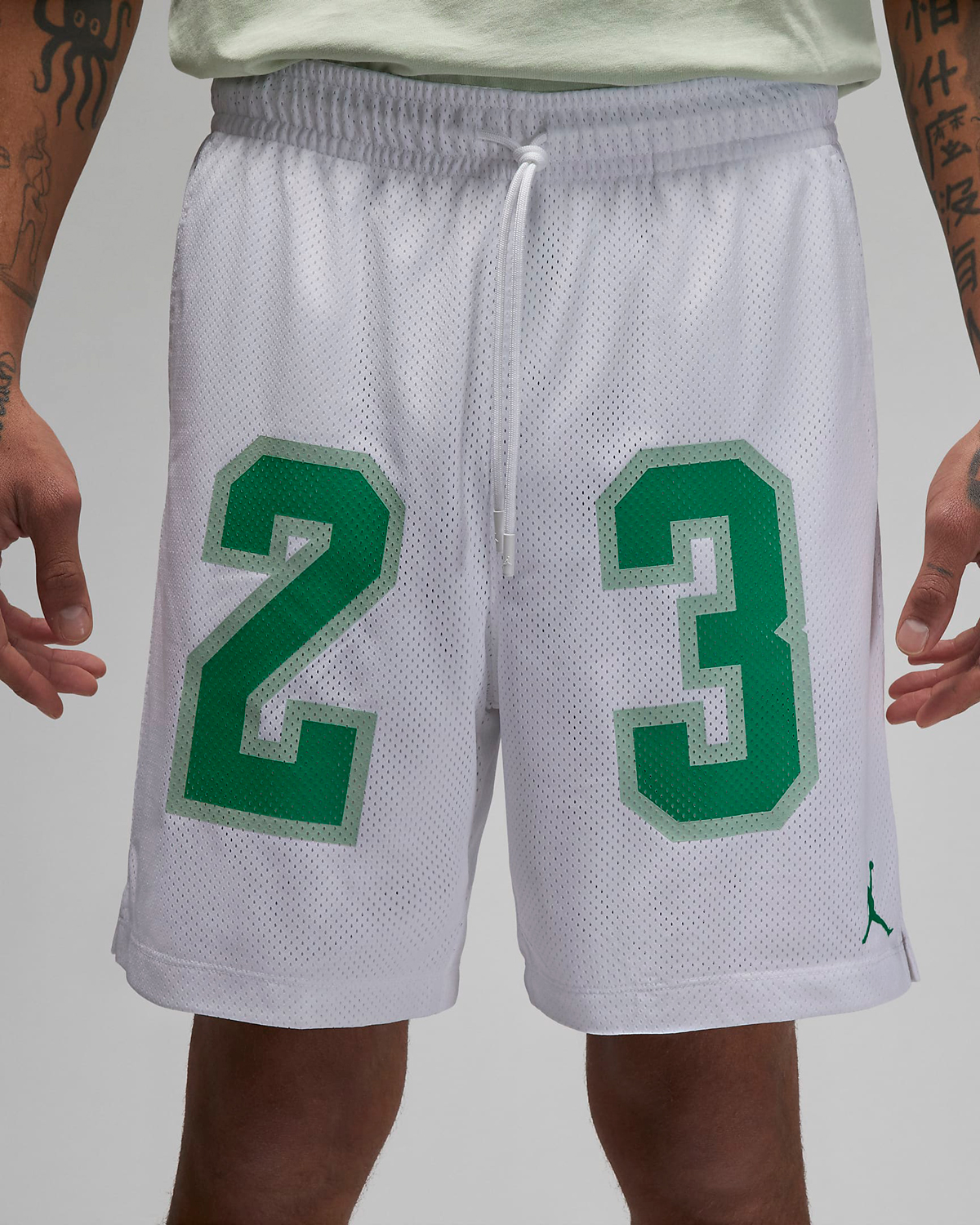 Jordan-Essentials-Graphic-Mesh-Shorts-White-Lucky-Green-3