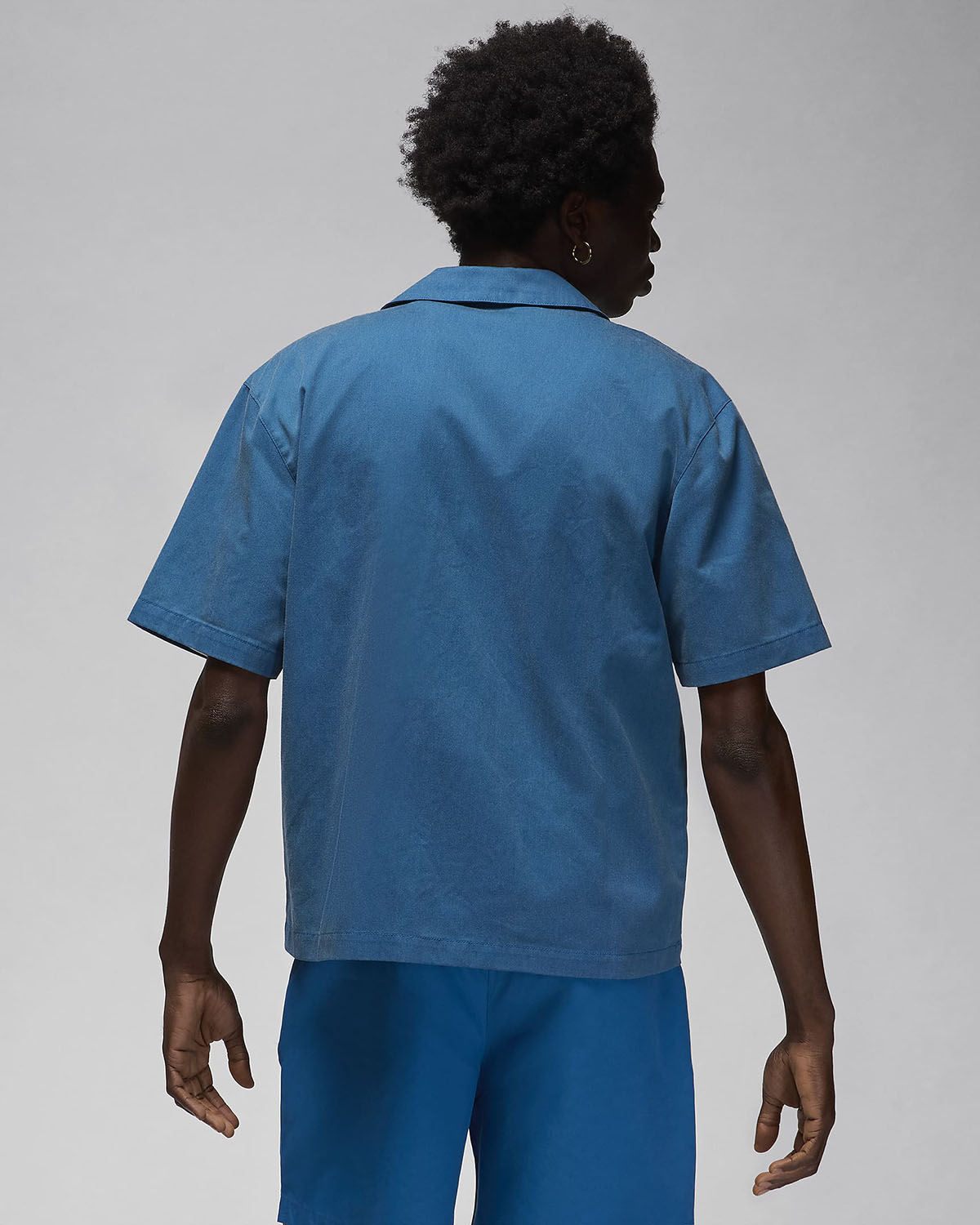 Jordan Essentials Statement Woven Top Industrial Blue 2