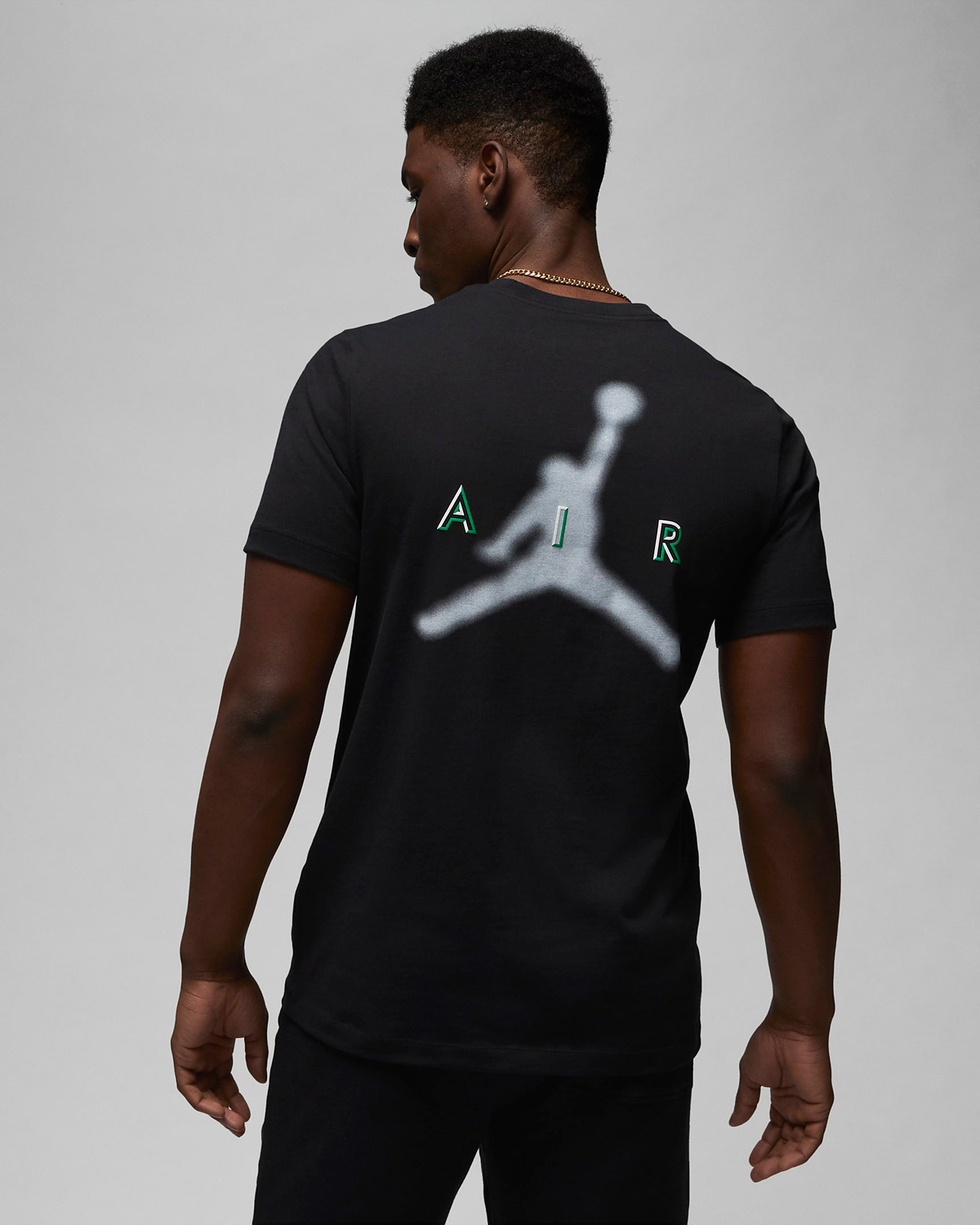 Jordan-Essentials-T-Shirt-Black-Lucky-Green-2