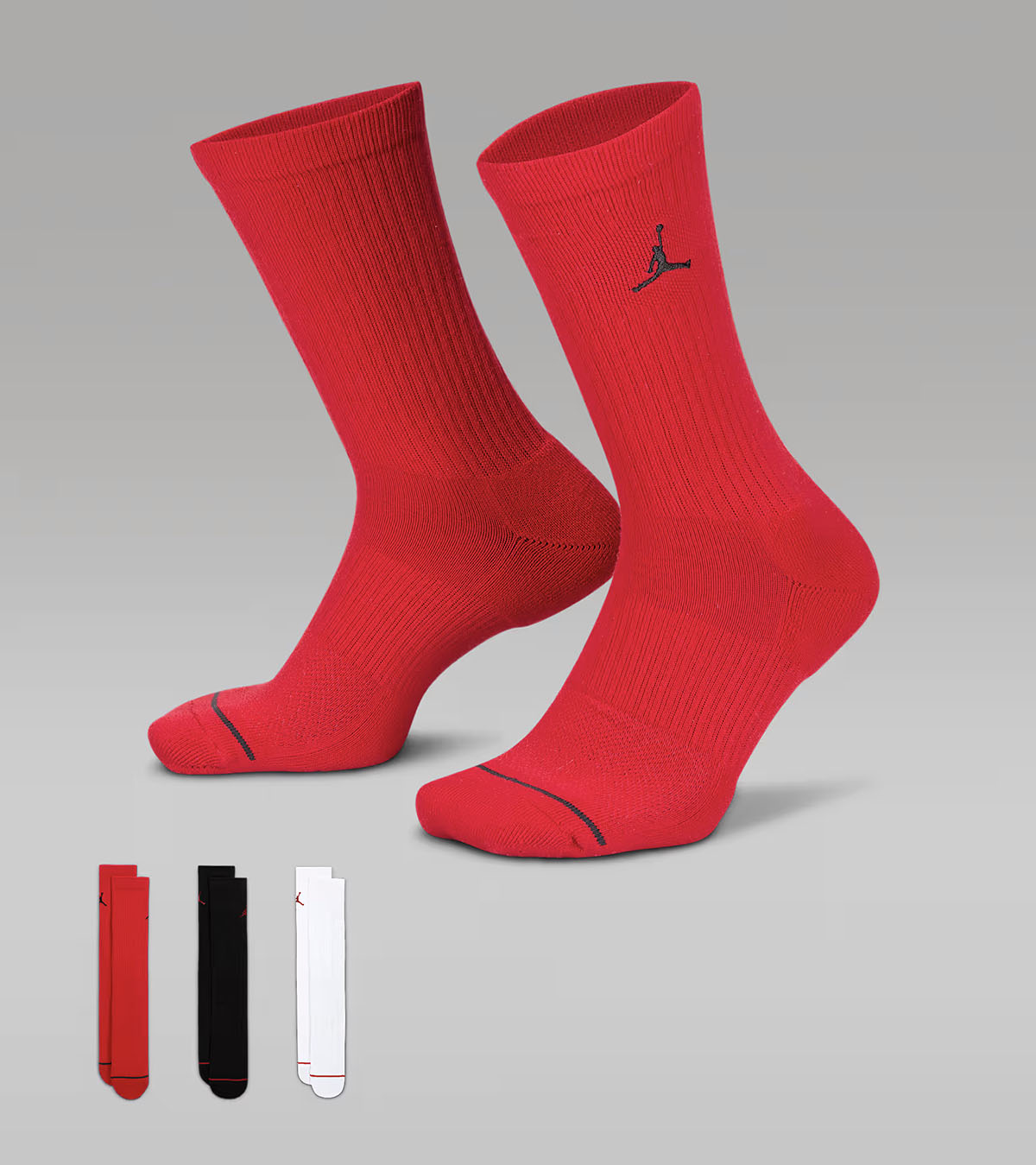 Jordan-Everyday-Crew-Socks-3-Pairs-Red-Black-White