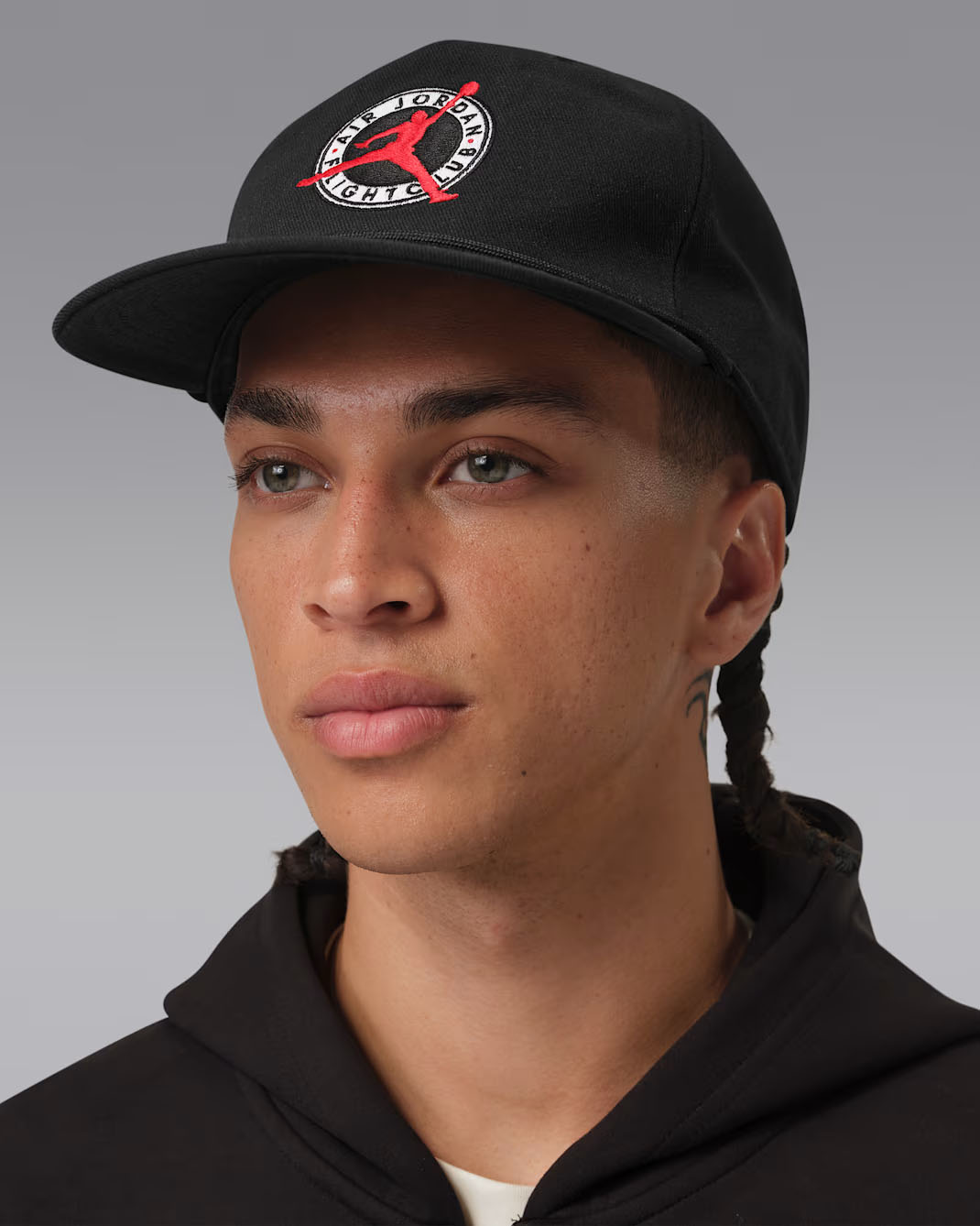 Jordan Flight Club Pro Flat Bill Hat Black 1