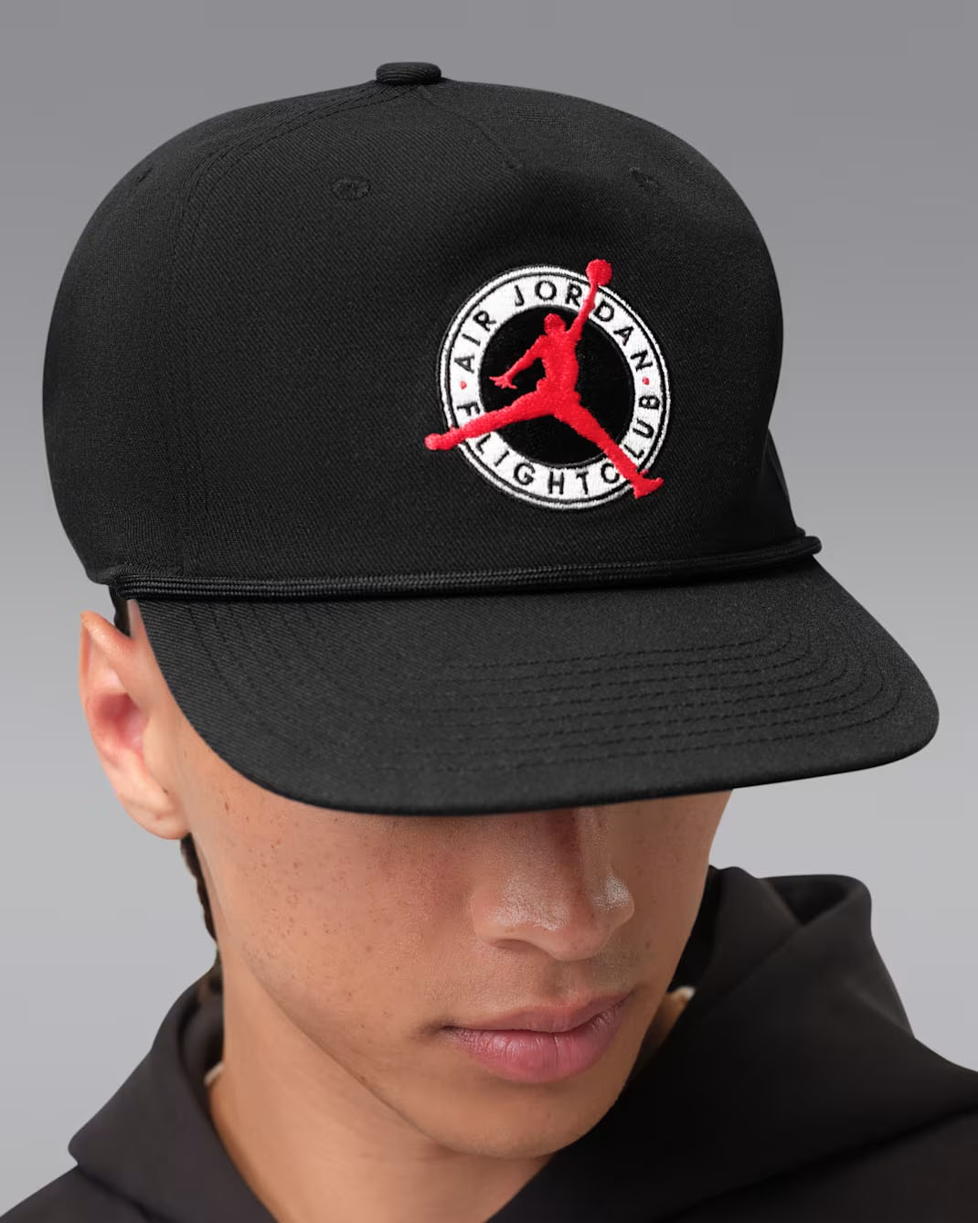 Jordan Flight Club Pro Flat Bill Hat Black