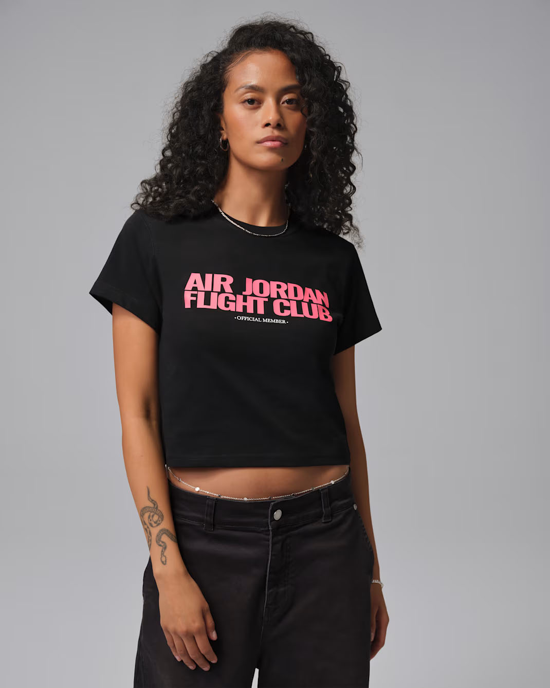Jordan Flight Club Womens T Shirt Black 1