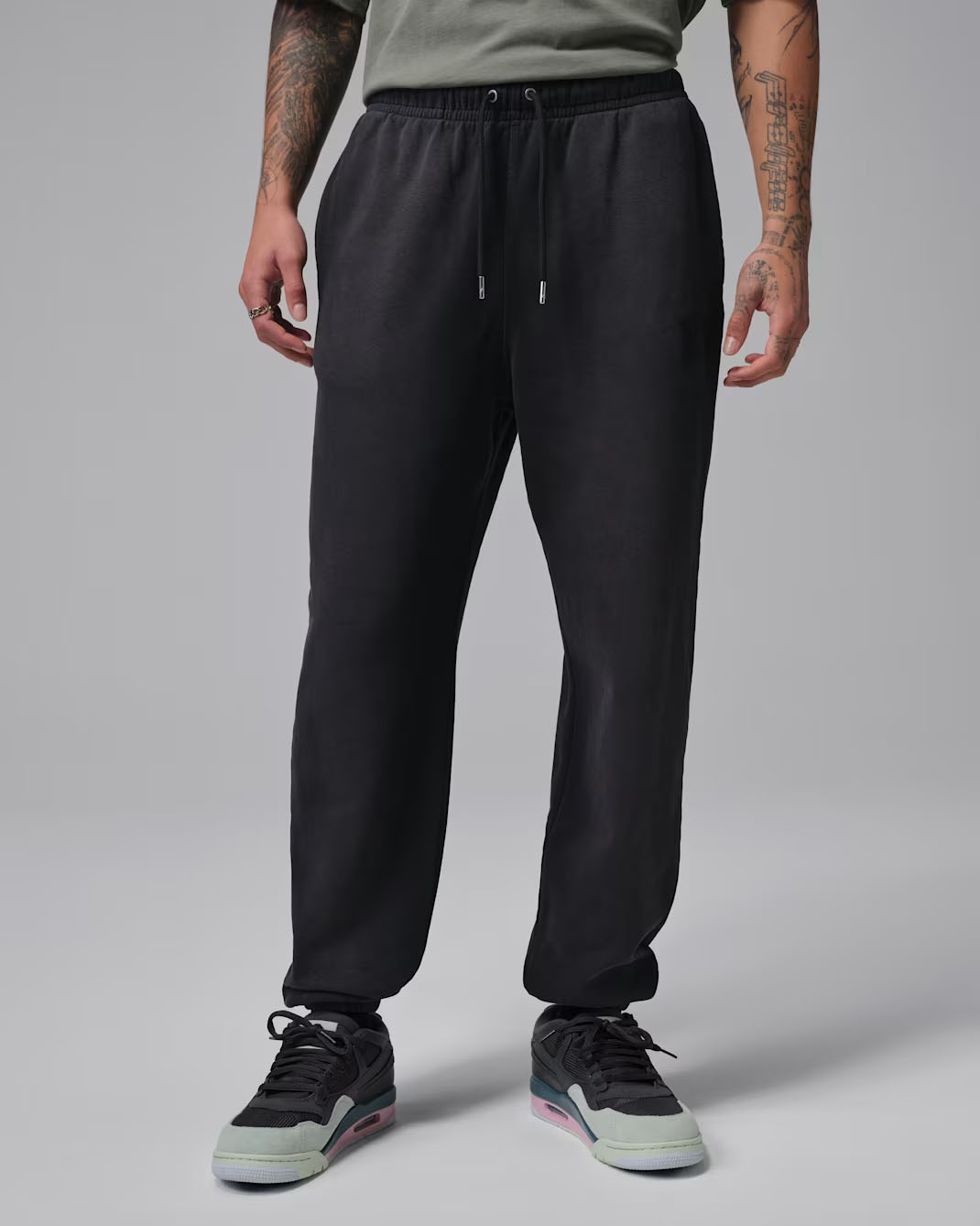 Jordan Flight Fleece Mens Black Pants 1
