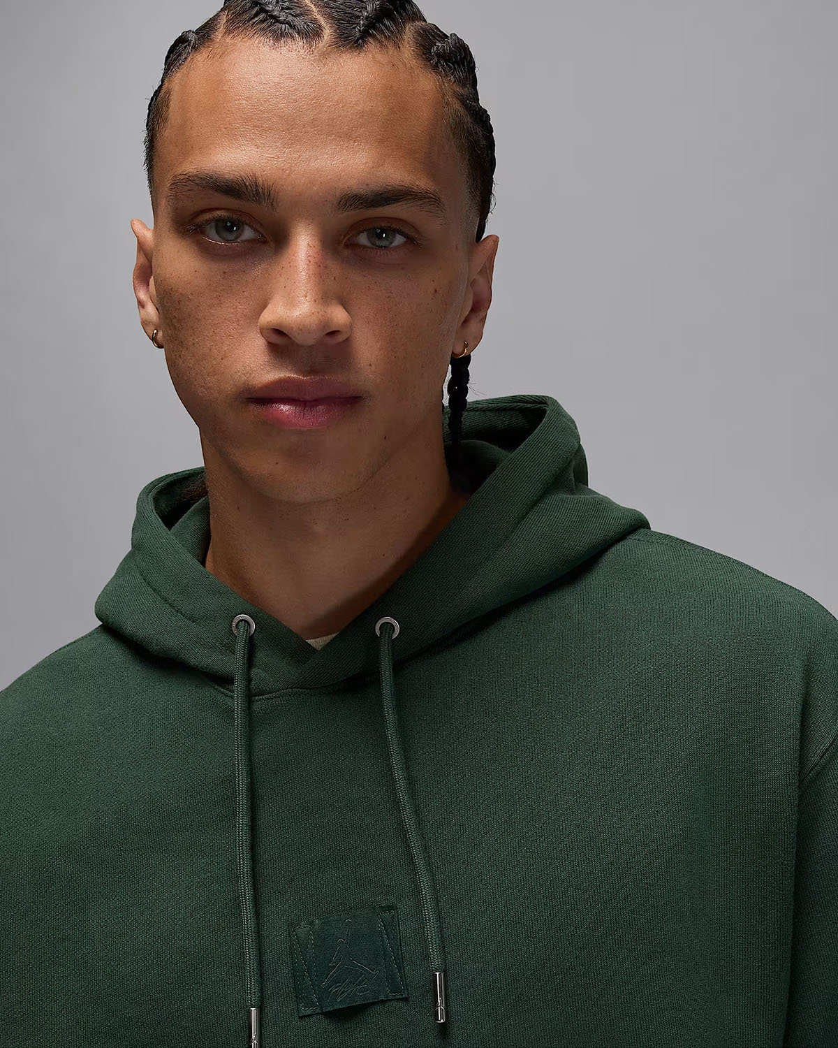 Jordan Flight Fleece Mens Pullover Hoodie Midnight Green Vintage Green 3