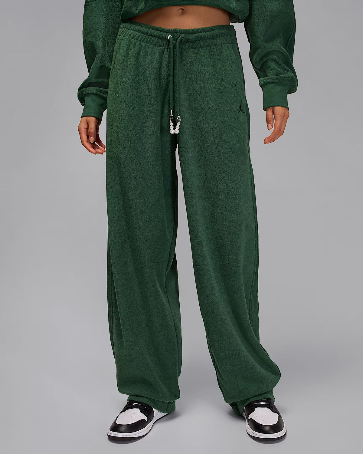 Jordan Flight Fleece Womens Pants Fir Green