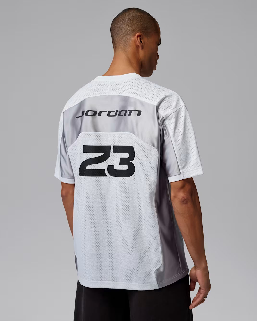 Jordan Flight Men's Jersey Top White Light Smoke Grey Black 2