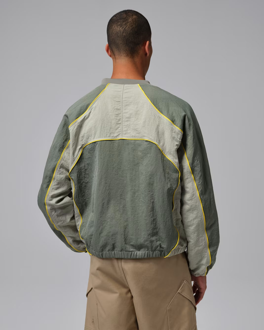 Jordan Flight Mens Long Sleeve Warm Up Top Vintage Lichen Spruce Fog Bright Citron 2
