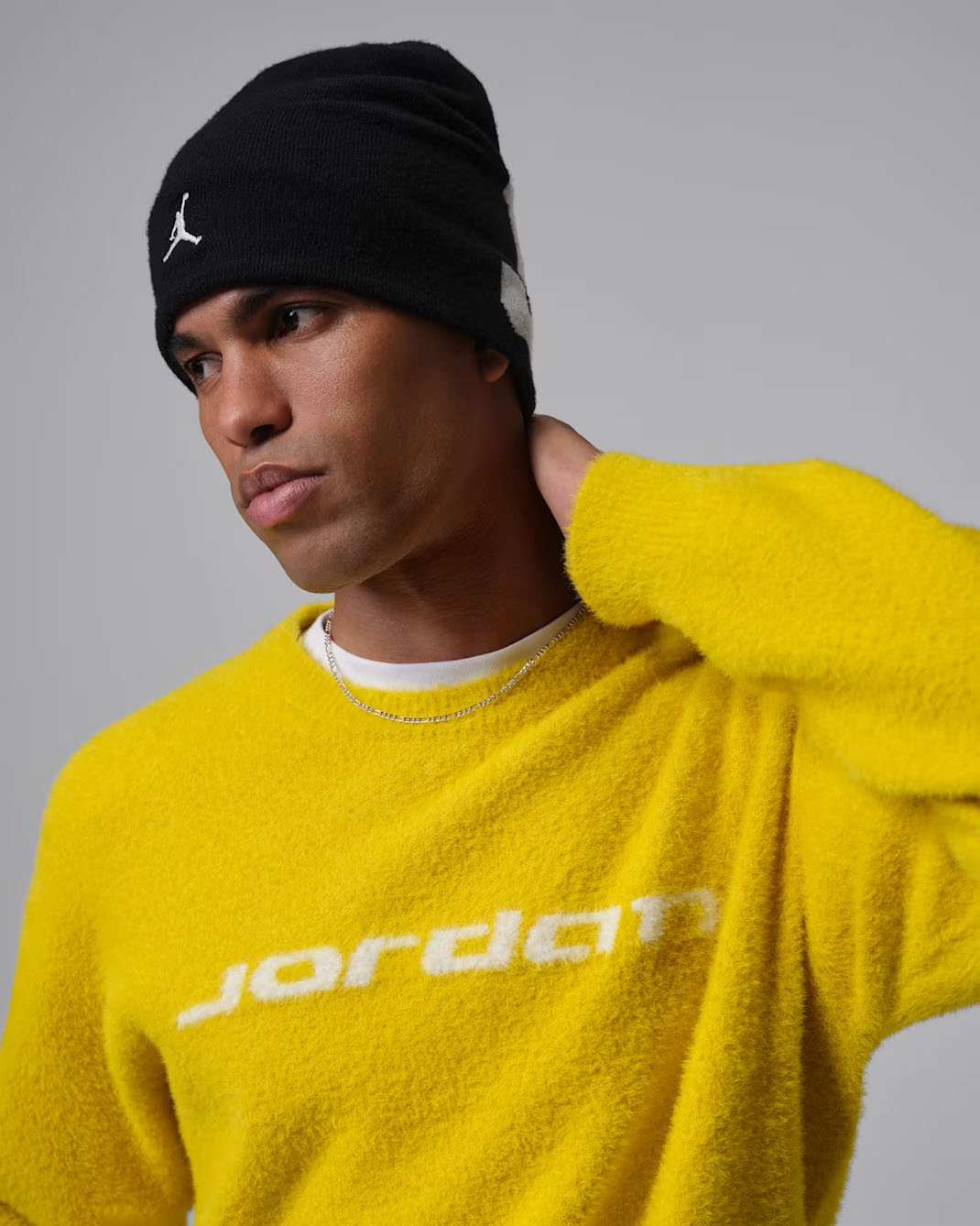 Jordan Flight Mens MoHair Sweater Bright Citon Sail 3