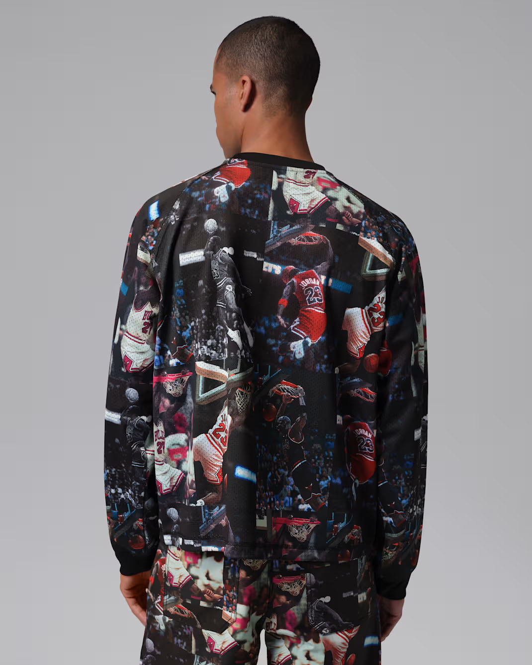 Jordan Flight Mens Printed Long Sleeve Jersey 2
