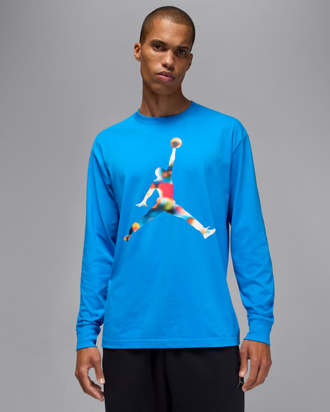 Jordan Flight Mountainside Mens Long Sleeve T Shirt Light Photo Blue