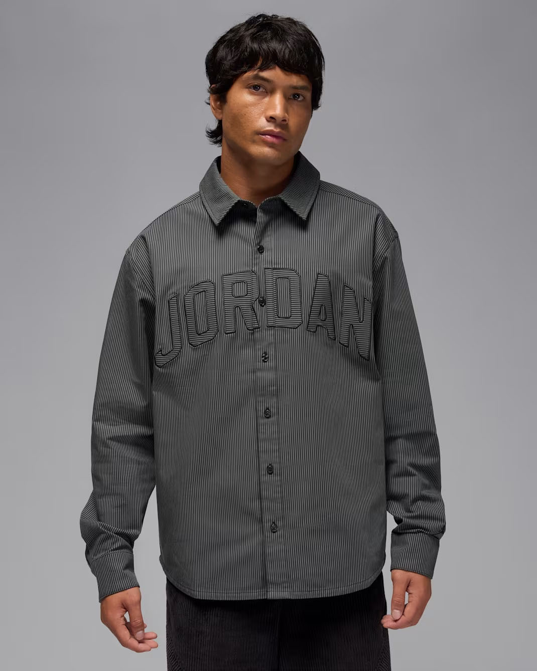 Jordan-Flight-Oxford-Mens-Long-Sleeve-Top-Black-Iron-Grey