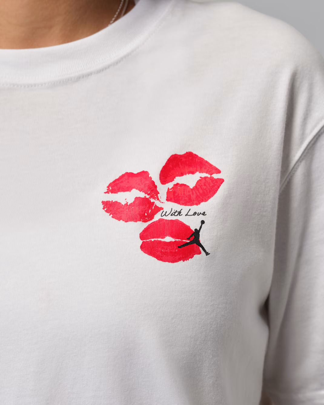 Jordan Flight With Love Valentines Day 2026 Womens T Shirt White 2